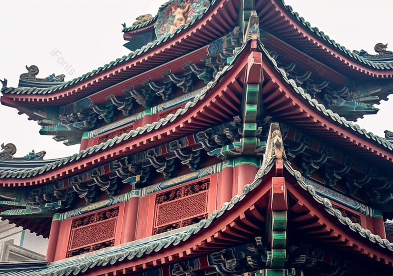 传统祖庙斗拱飞檐建筑背景,高清,摄影图,摄影图片,图片大全,摄影图免费下载